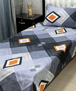 Luxurious 3D Fabric Crystal Cotton Bed Sheet Set with Soft Feel for Bedrooms