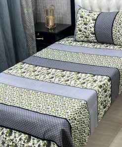 Stunning 3D Crystal Cotton Bed Sheet Set with Soft Texture for Bedroom Decor