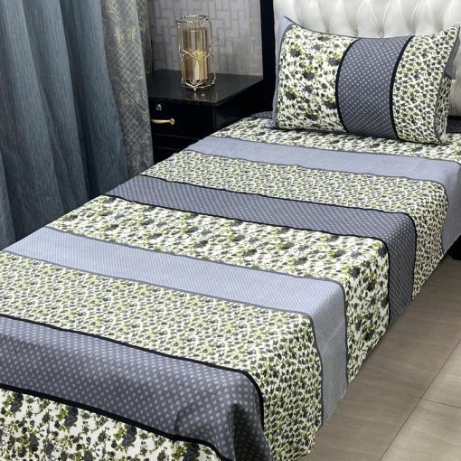 Stunning 3D Crystal Cotton Bed Sheet Set with Soft Texture for Bedroom Decor