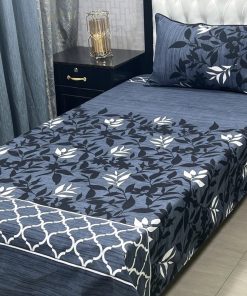 Vibrant and Soft 3D Cotton Single Bed Sheet Set for a Modern Bedroom