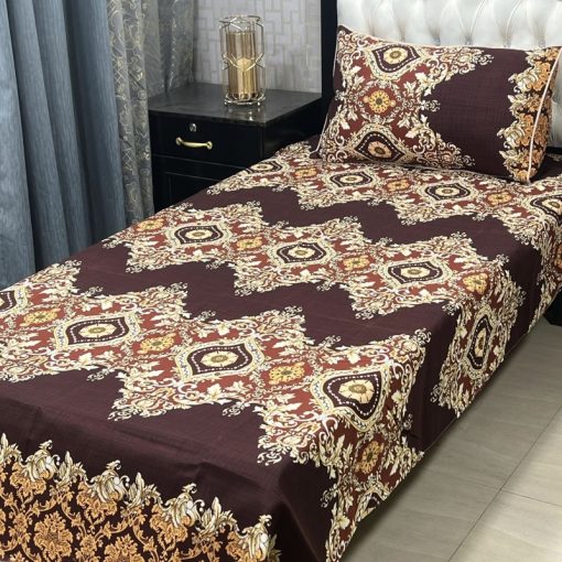 Stylish and Comfortable 3D Fabric Crystal Cotton Bed Sheet Set for Bedroom