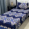 Stylish and Soft Crystal Cotton Bed Sheet Set with 3D Design for Bedroom