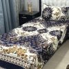 Luxurious 3D Crystal Cotton Bed Sheet Set with Artistic Prints for Bedrooms
