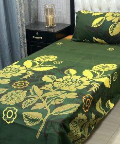 Cozy and Elegant 3D Crystal Cotton Bed Sheet Set for a Stylish Bedroom