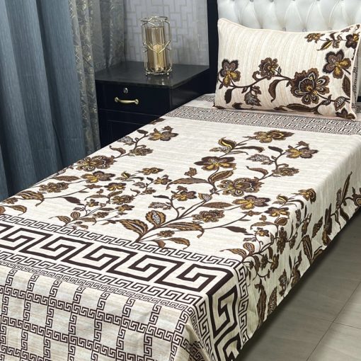 Elegant Crystal Cotton 3D Bed Sheet Set for Trendy Bedroom Decoration