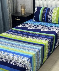 Beautiful 3D Crystal Cotton Single Bed Sheet Set for Your Dream Bedroom