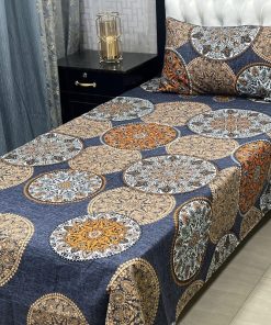 Soft Crystal Cotton 3D Bed Sheet Set with Vibrant Colors for Bedroom Style