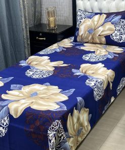 Comfortable Crystal Cotton 3D Bed Sheet Set for a Stylish Bedroom Setup