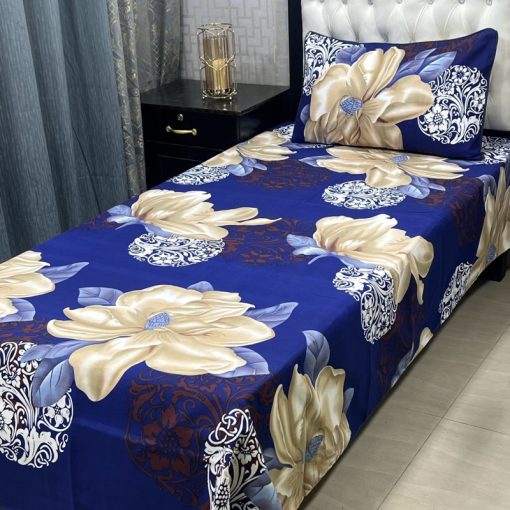 Comfortable Crystal Cotton 3D Bed Sheet Set for a Stylish Bedroom Setup