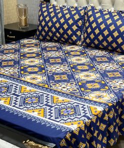 "Frill King Cotton Bed Sheet 3-Piece Set – Affordable luxury with soft cotton and frill design."