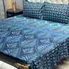 "Frill King Cotton Bedding – King-size bed sheet with matching frilled pillow covers for a luxurious bedroom."