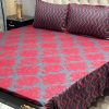 "Frill King Cotton Bed Sheet Set – Premium cotton bedding with 2-sided frill design and matching pillow covers."