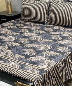 "Frill King Cotton Bedding Set – Soft cotton with stylish frilled edges and matching pillow covers."