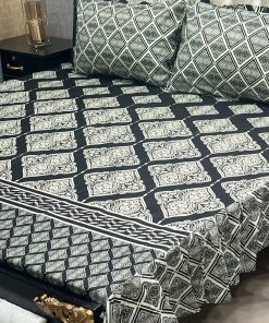 "Frill King Cotton Bedding – Soft and stylish king-size bed sheet with decorative frill design."