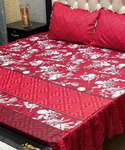 "Frill King Cotton Set – Premium cotton bedding with matching pillow covers and elegant frill edges."