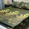 "Frill King Cotton Bedding Set – Soft, breathable, and affordable king-size bed sheet with frilled pillow covers."