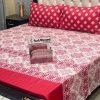 Gul Ahmed double king bed sheet set with pillow covers box packed