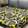 Double king size bed sheet Gul Ahmed cotton fabric with box