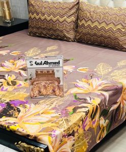 Original Gul Ahmed king bed sheet set with gift box
