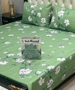 Double king bed sheet Gul Ahmed box packed – embroidered design