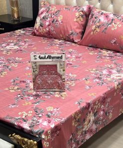 Box packed double king bed sheet Gul Ahmed – cotton