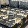 Gul Ahmed king bed sheet with box – block print design