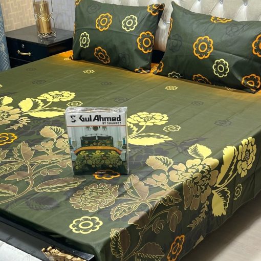 Gul Ahmed double king size bed sheet box packed – latest collection
