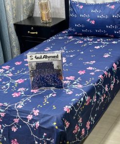 Single bed sheet pair set for boys room – football print design