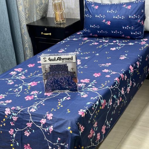 Single bed sheet pair set for boys room – football print design