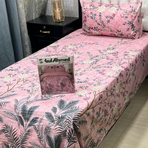 Affordable single bed sheets pair – checkered pattern