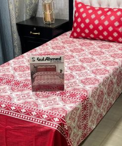 Single bed sheet pair with pillow covers for hostel room