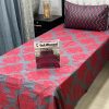 Cheap single bed sheet pair set – abstract print design