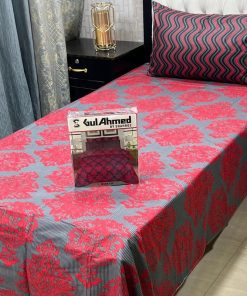 Cheap single bed sheet pair set – abstract print design
