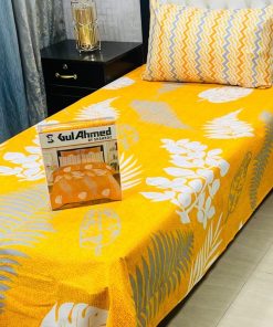Guest room single bed sheet pair set with pillowcases