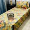 Best price single bed sheet set with 2 sheets and pillow covers