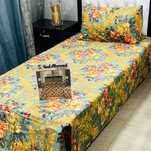 Best price single bed sheet set with 2 sheets and pillow covers