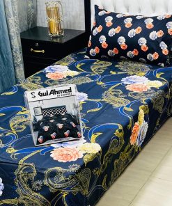Single bed sheet pair set for summer use – breathable cotton
