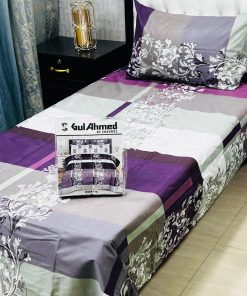 Washable single bed sheet pair set – easy care
