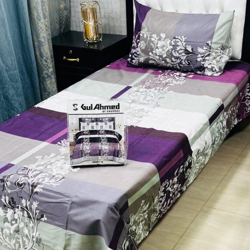 Washable single bed sheet pair set – easy care