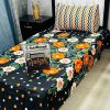 Buy single bed sheet pair set online – blue cotton sheets with pillow covers