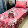Single bed sheet pair set in cotton fabric – soft and durable