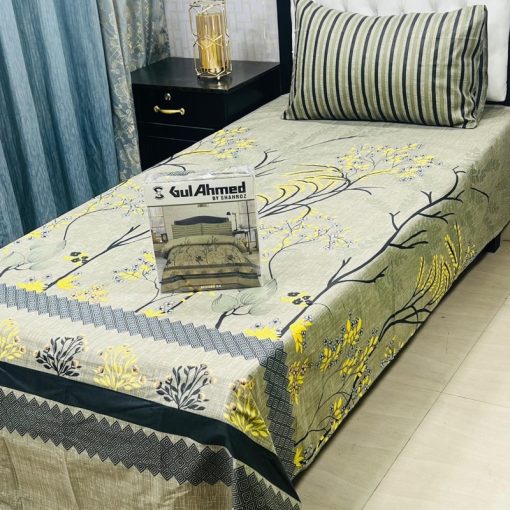 Budget single bed sheets with pillow covers – pair set
