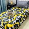 Pakistani single bed sheet pair set – block print design