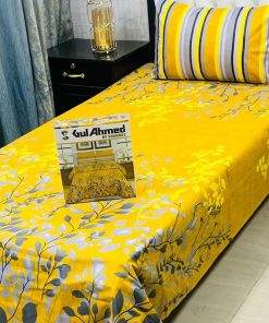Single bed sheet pair set for everyday use – durable fabric