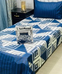 Single bed sheet pair set in Pakistan with 2 sheets and 2 pillow covers – floral design
