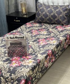 Cheap single bed sheet pair set – geometric print with matching pillowcases