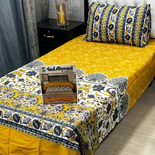 Affordable single bed sheets for single bed with pillow covers in Pakistan