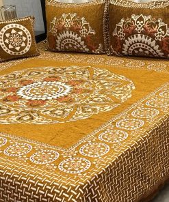Jacquard Velvet King Size Bed Sheet Set for Winter Bedding with Cozy Touch