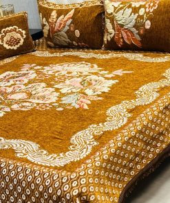 Premium Jacquard Velvet King Size Bedding Set – 4 Pieces for Luxurious Bedrooms
