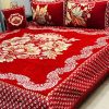 Stylish Jacquard Velvet King Size Bedding Set with Soft Texture and Elegant Design